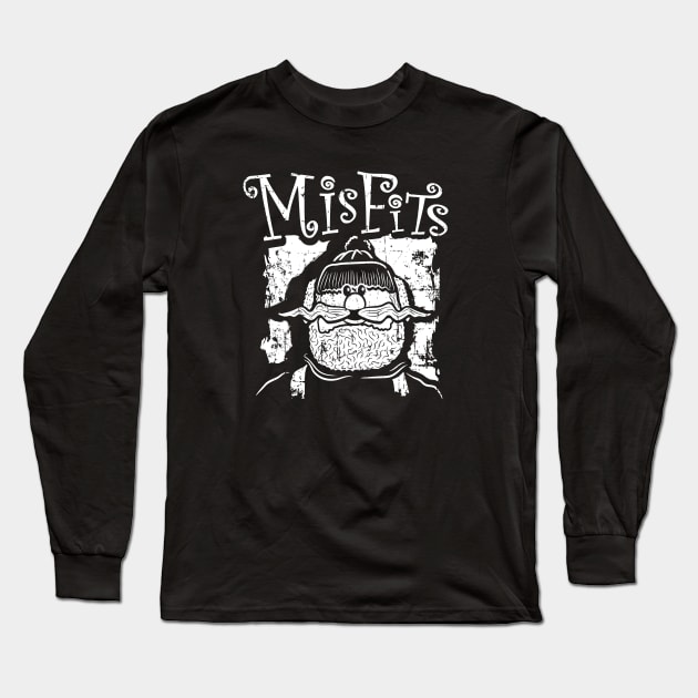 Misfits of Christmas Town: Yukon Cornelius (white print) Long Sleeve T-Shirt by SaltyCult